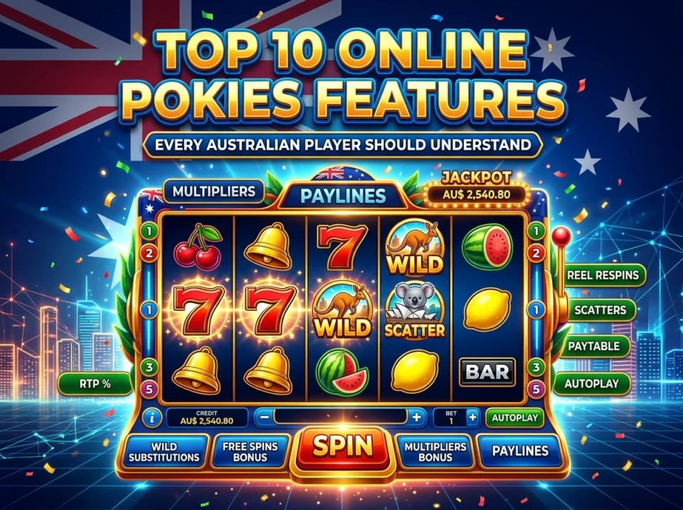 Top 10 Online Pokies Features Every Australian Player Should Understand